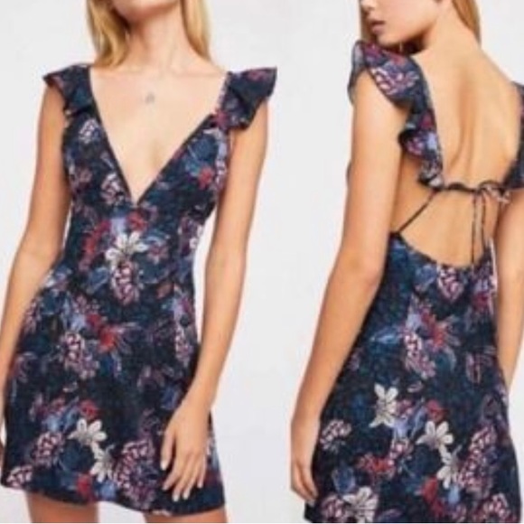 Josie Deep V Mini Dress Size: M NWOT - Picture 2 of 16